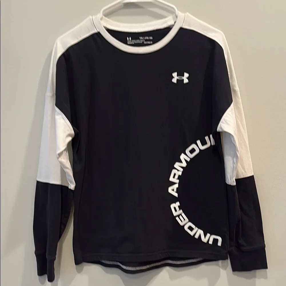 Under Armour Kids Sportsstyle color blocked Long Sleeve Shirt. Size youth XL - Picture 1 of 10